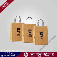 First-Rate Logo Printing Gift Brown Craft Paper Bag